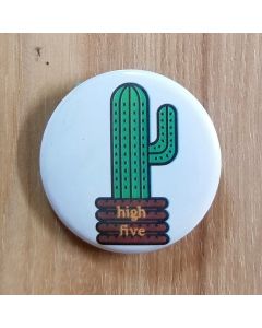 High Five Cactus Pinback Button