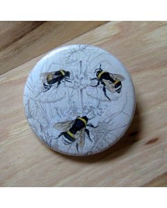 3 Bumble Bees Pinback Button