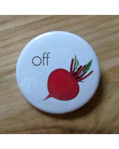Off Beet Pinback Button