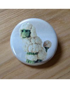 Cauliflower Dog Pinback Button