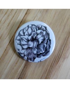 Double Petunia Pinback Button