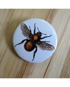 Golden Bee Pinback Button