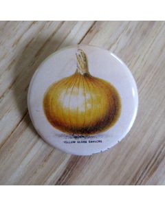 Yellow Globe Danvers Onion Pinback Button