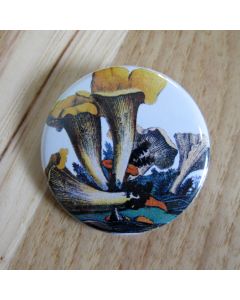 Yellow Mushrooms Pinback Button