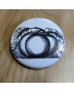 Tomato, Black & White Pinback Button