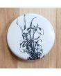 Iris Floral Pinback Button