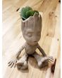Guardians of the Galaxy Baby Groot 3D Printed Planter Made With Wood Filament