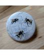 3 Bumble Bees Pinback Button