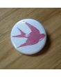 Pink Swallow Pinback Button
