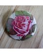 Pink Rose Pinback Button