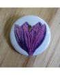 Purple Crocus Pinback Button