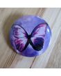 Purple Butterfly Pinback Button