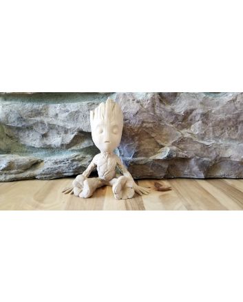 Guardians of the Galaxy Baby Groot 3D Printed Planter Made With Wood Filament