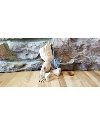Guardians of the Galaxy Baby Groot 3D Printed Planter Made With Wood Filament