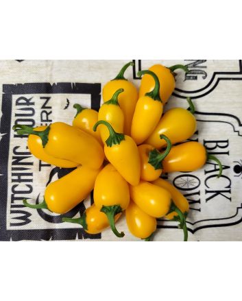 Hot Pepper 'NuMex Lemon Spice Jalapeno' Seeds (Naturally Grown)