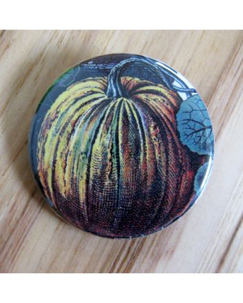 Botanical Pumpkin Pinback Button
