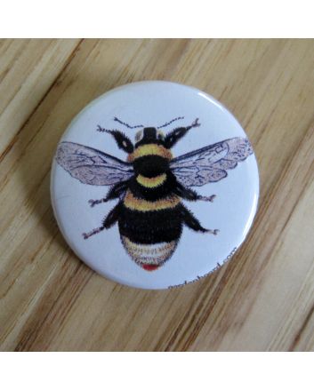 Bumble Bee, Spread Wings Pinback Button