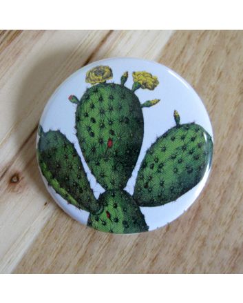 Prickly Pear Cactus Pinback Button
