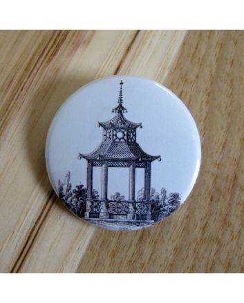 Garden Pagoda Pinback Button