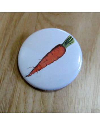 Carrot Pinback Button